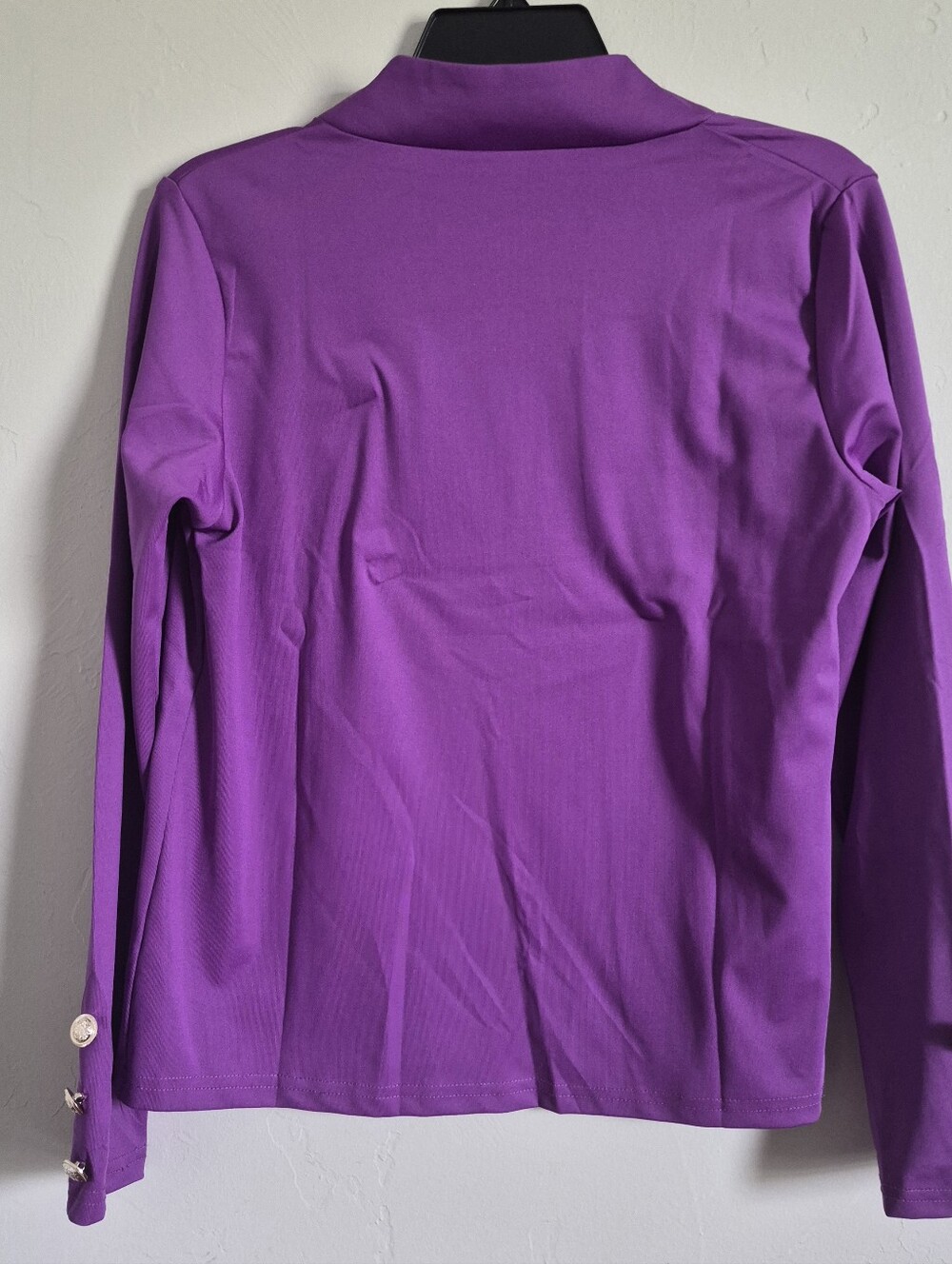 Purple Open-Front Lightweight Cardigan - Picture 3 of 4